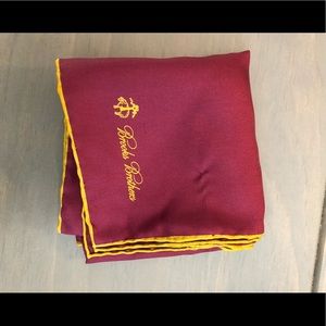 Brooks Brother Pocket Square 100% Silk
